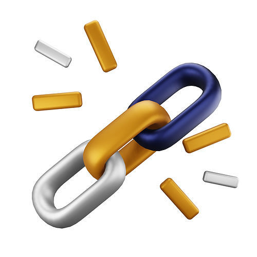 Link Building Low-poly 3D model