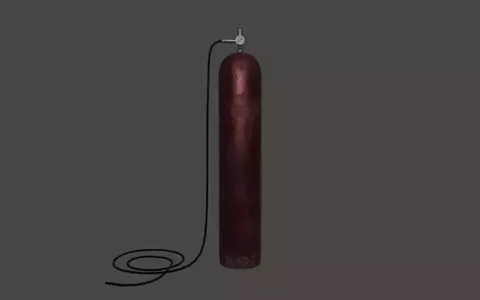 Old Oxygen Tank Free low-poly 3D model