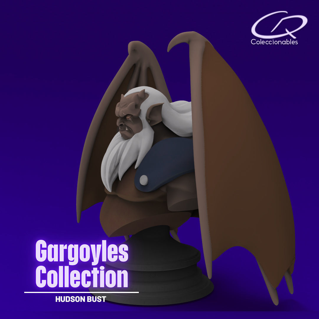 Gargoyles Collection - Hudson Bust 3D print model_1