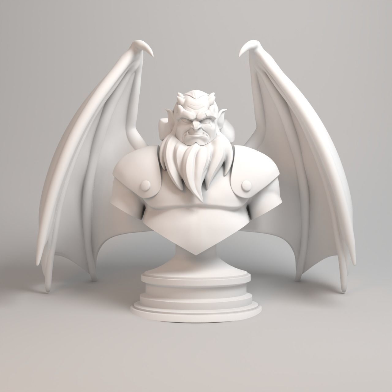 Gargoyles Collection - Hudson Bust 3D print model_7