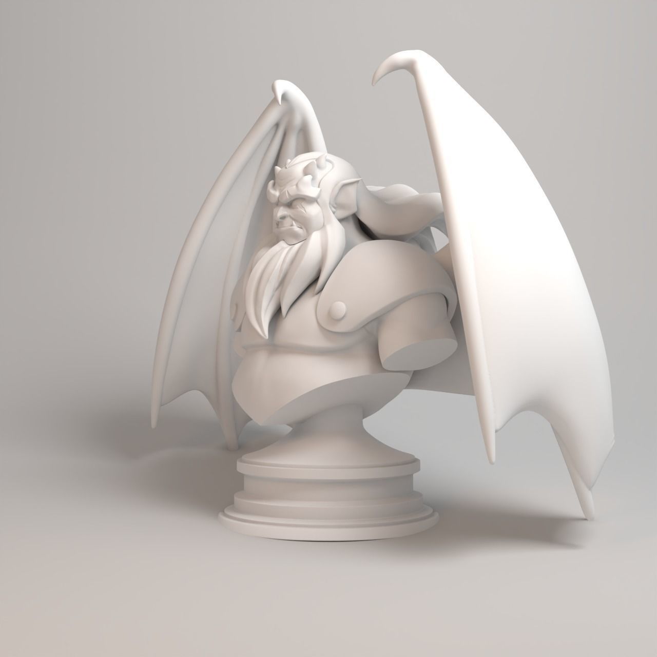 Gargoyles Collection - Hudson Bust 3D print model_9