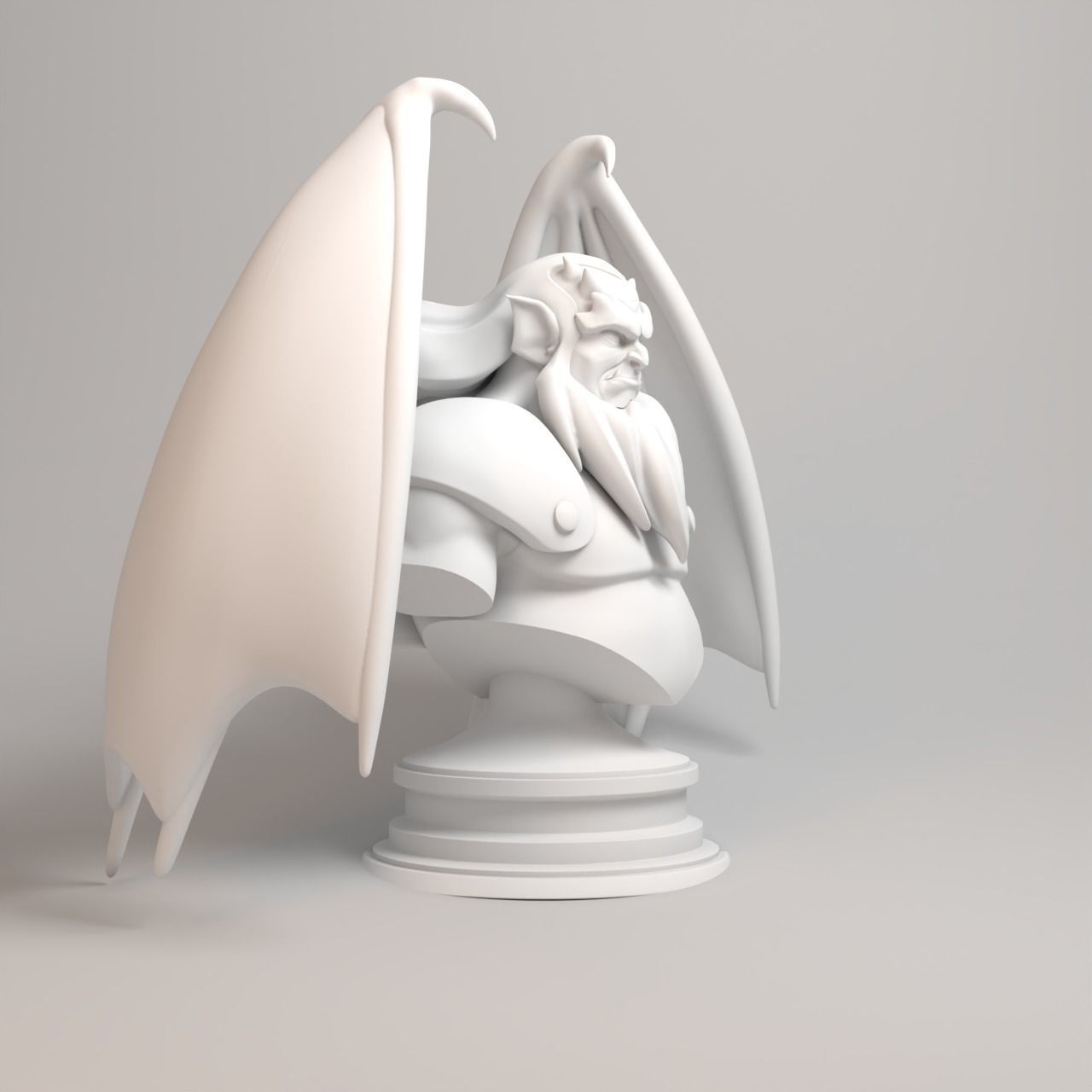 Gargoyles Collection - Hudson Bust 3D print model_12