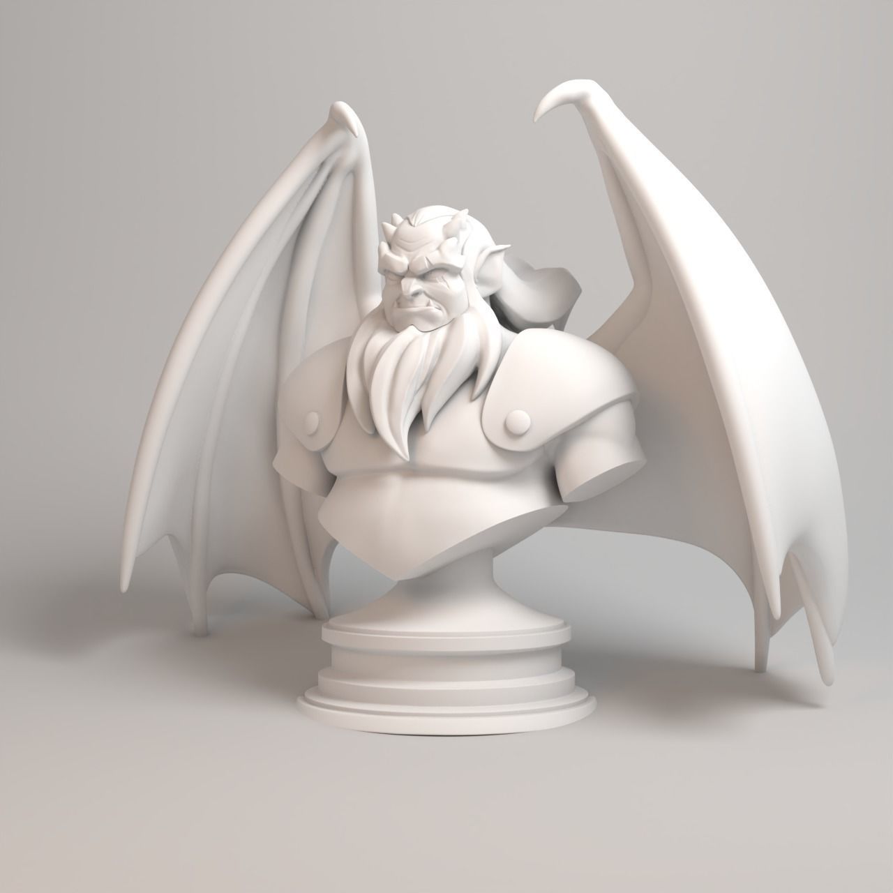 Gargoyles Collection - Hudson Bust 3D print model_8