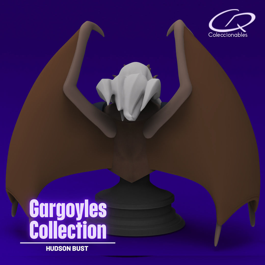Gargoyles Collection - Hudson Bust 3D print model_4