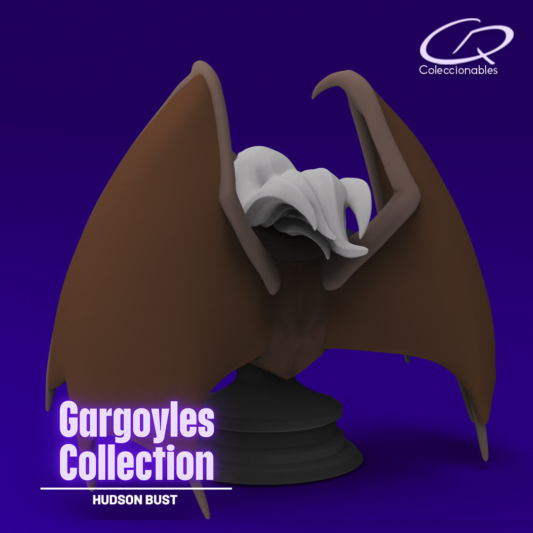 Gargoyles Collection - Hudson Bust 3D print model_2