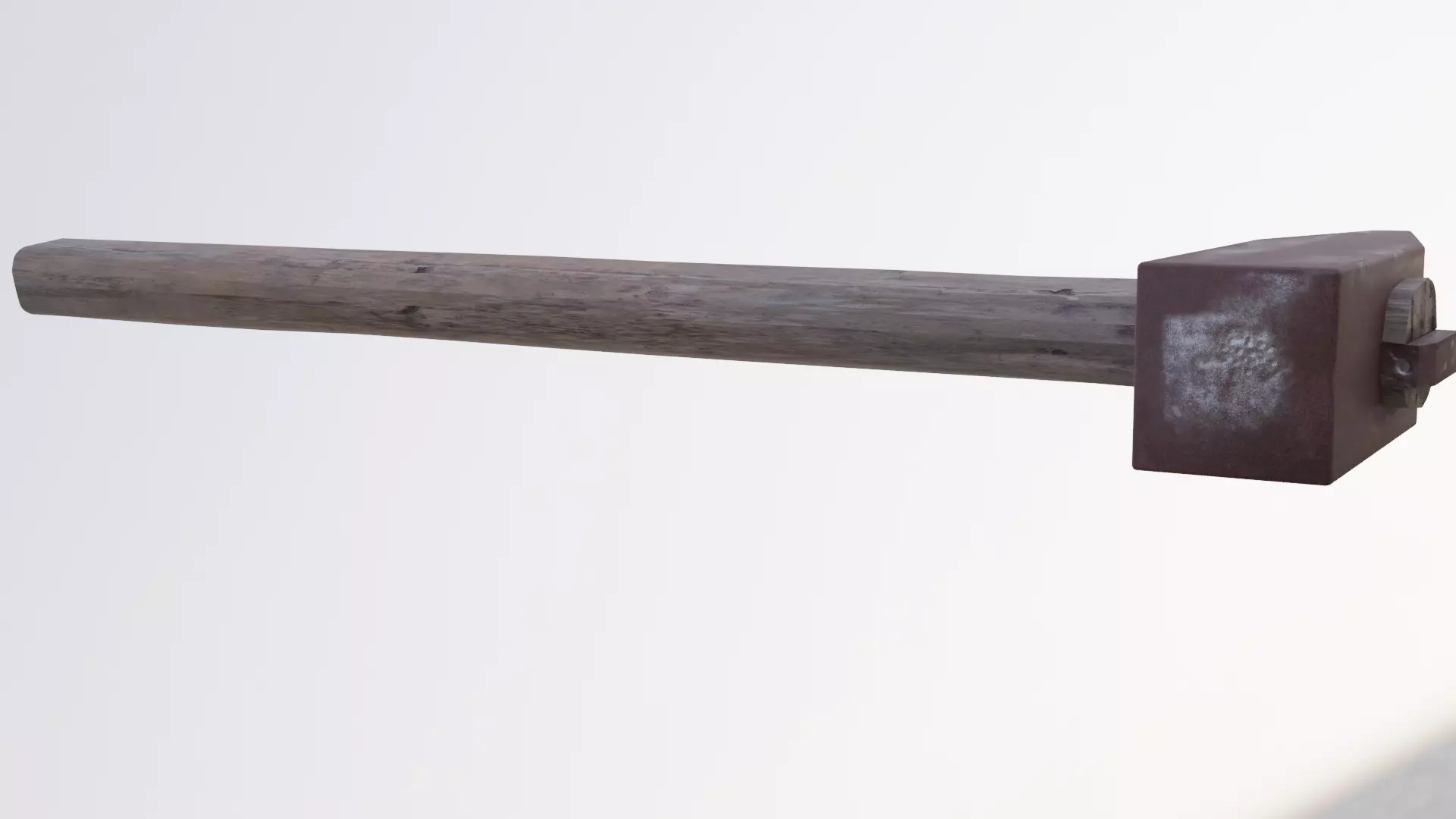 hammer wooden in sky Free low-poly 3D model_0