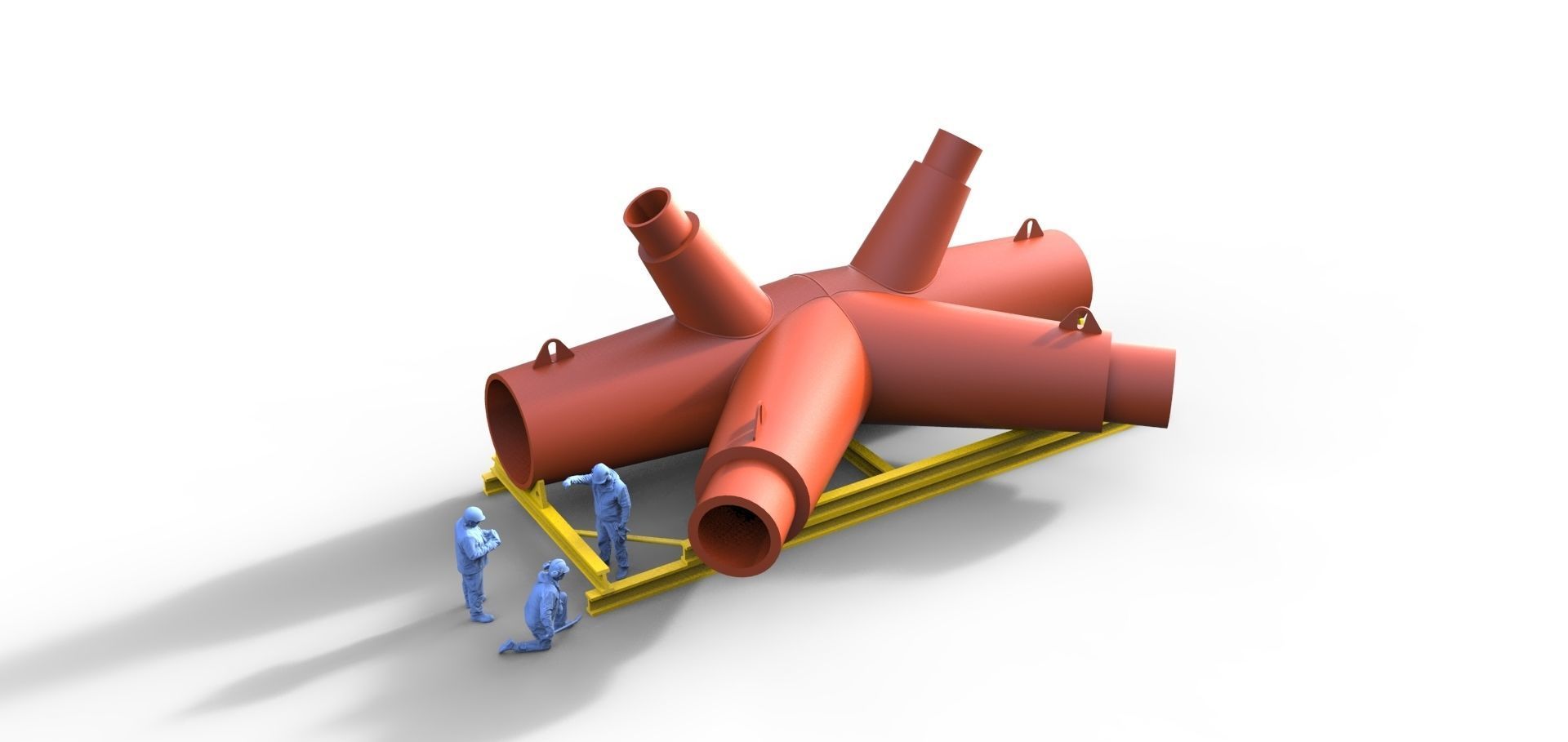 Cargo Knot with figures STL 3D data  3D print model_1