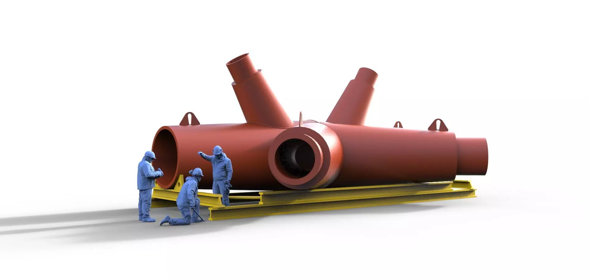 Cargo Knot with figures STL 3D data  3D print model_0