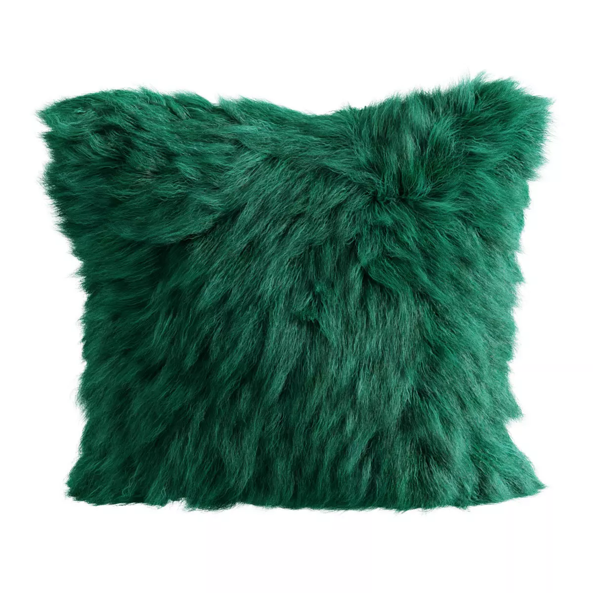 Green pillow fur sheepskin 3D model_0