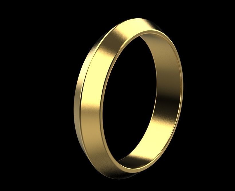 wedding ring 3D print model_7