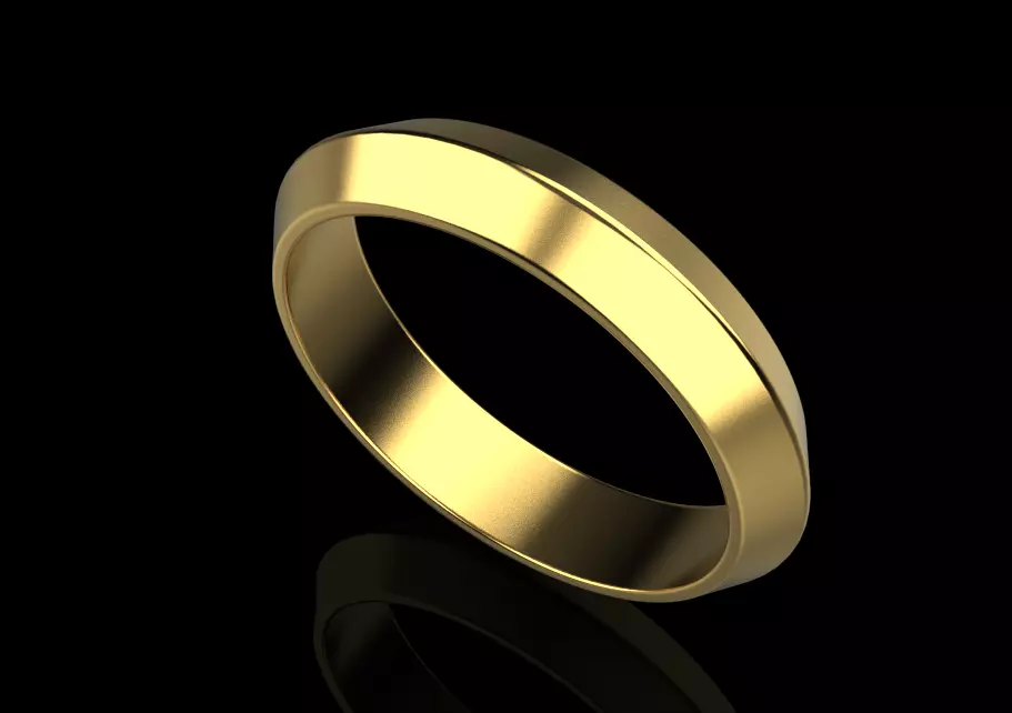 wedding ring 3D print model_0