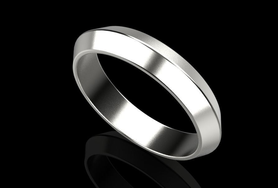 wedding ring 3D print model_10