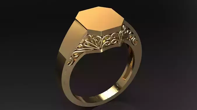 woman signet ring