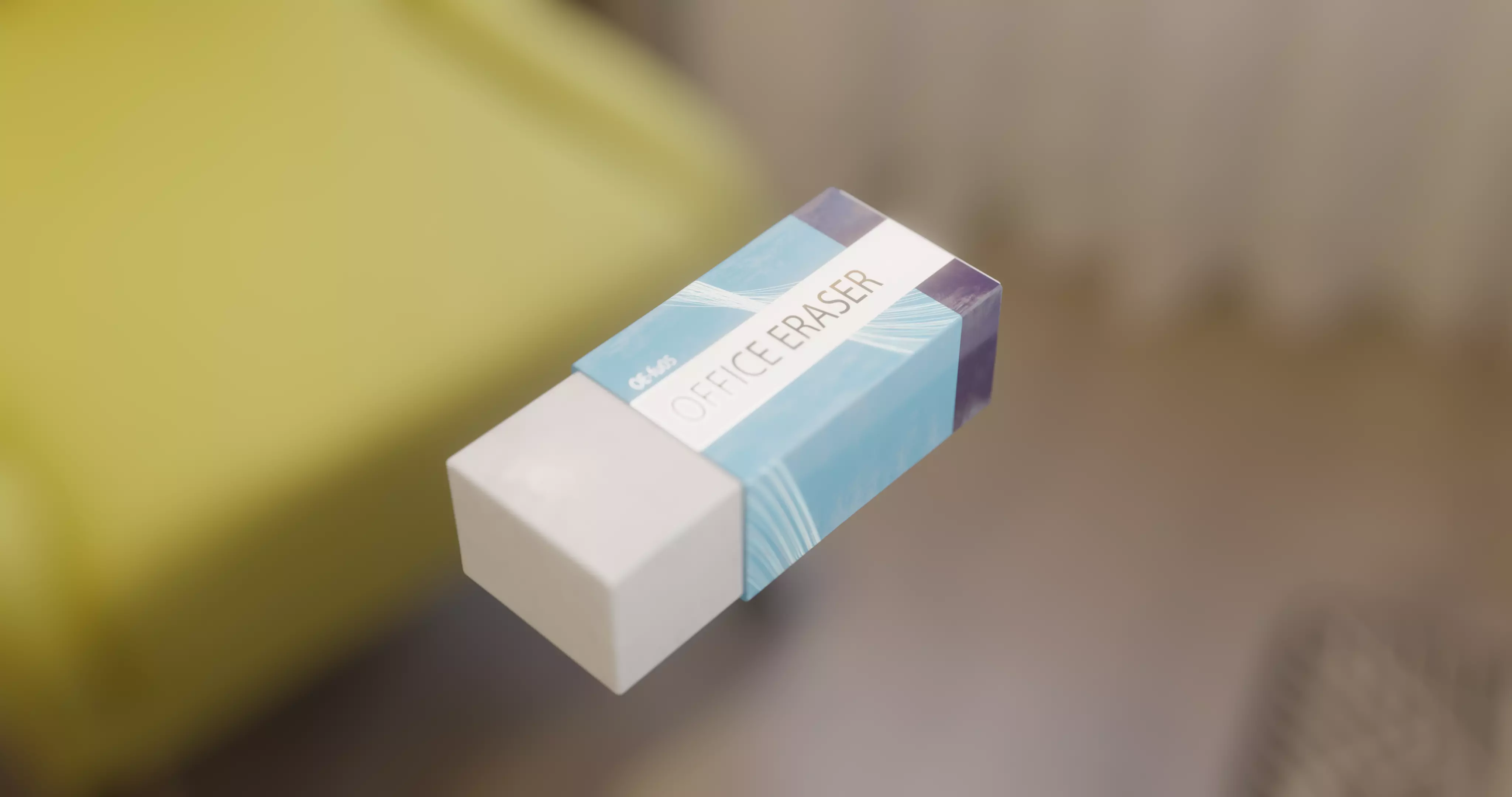 office eraser model Low-poly 3D model_0