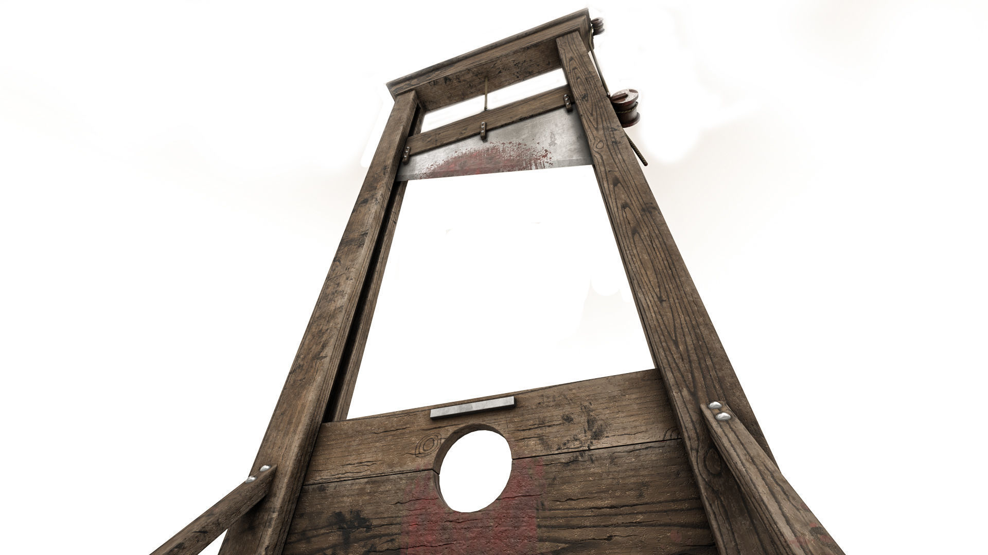 Guillotine - PBR Low-poly 3D model_5