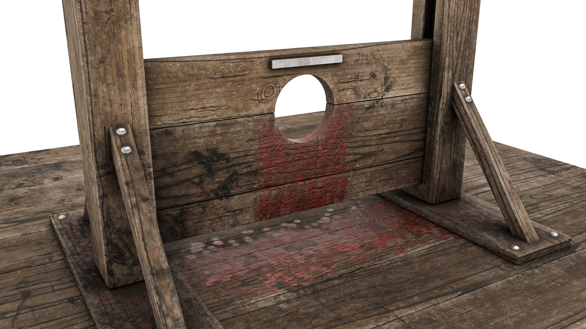 Guillotine - PBR Low-poly 3D model_7