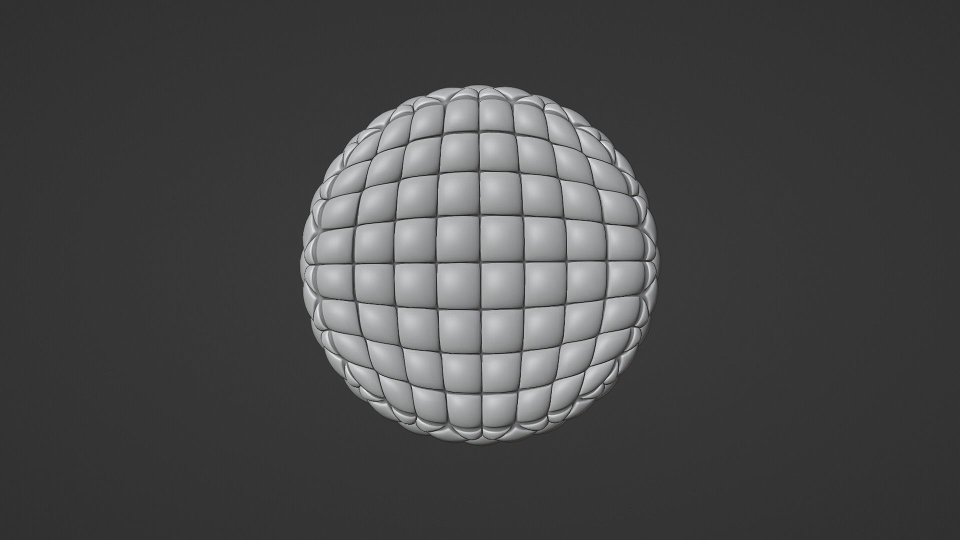 Fabric tufted ottoman 3D Model Collection_10