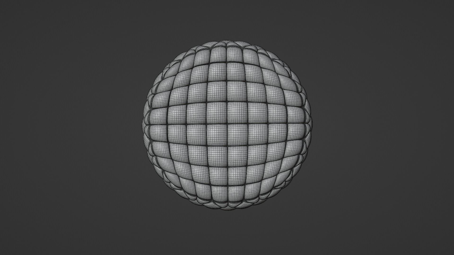 Fabric tufted ottoman 3D Model Collection_11