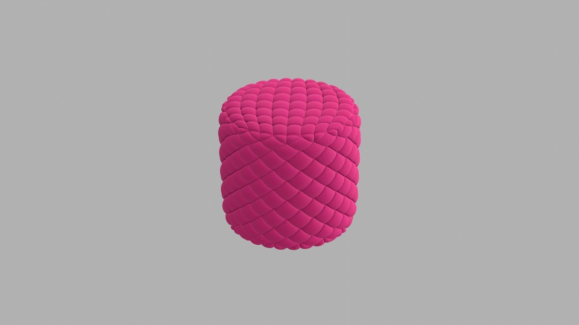Fabric tufted ottoman 3D Model Collection_15