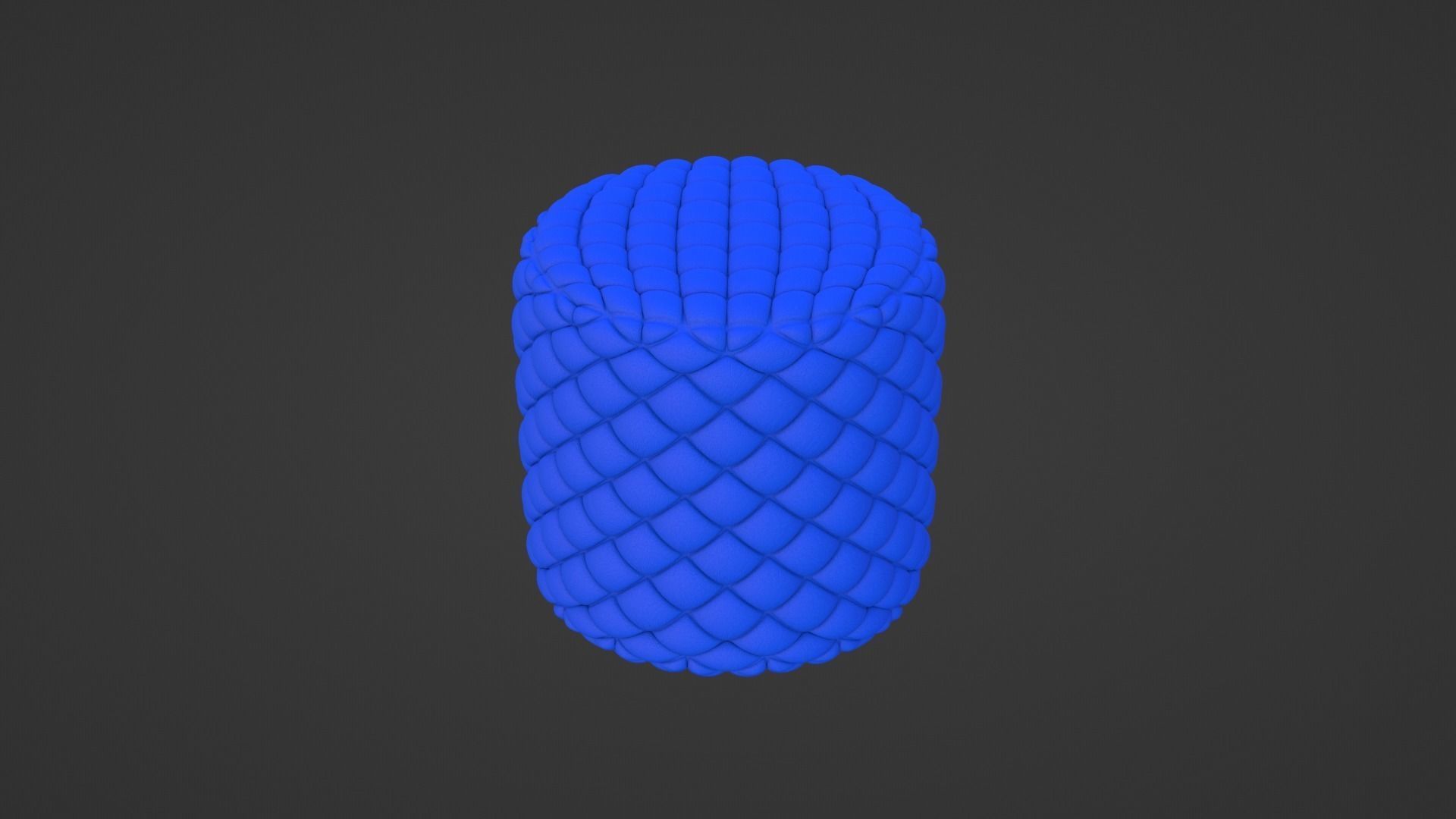 Fabric tufted ottoman 3D Model Collection_16