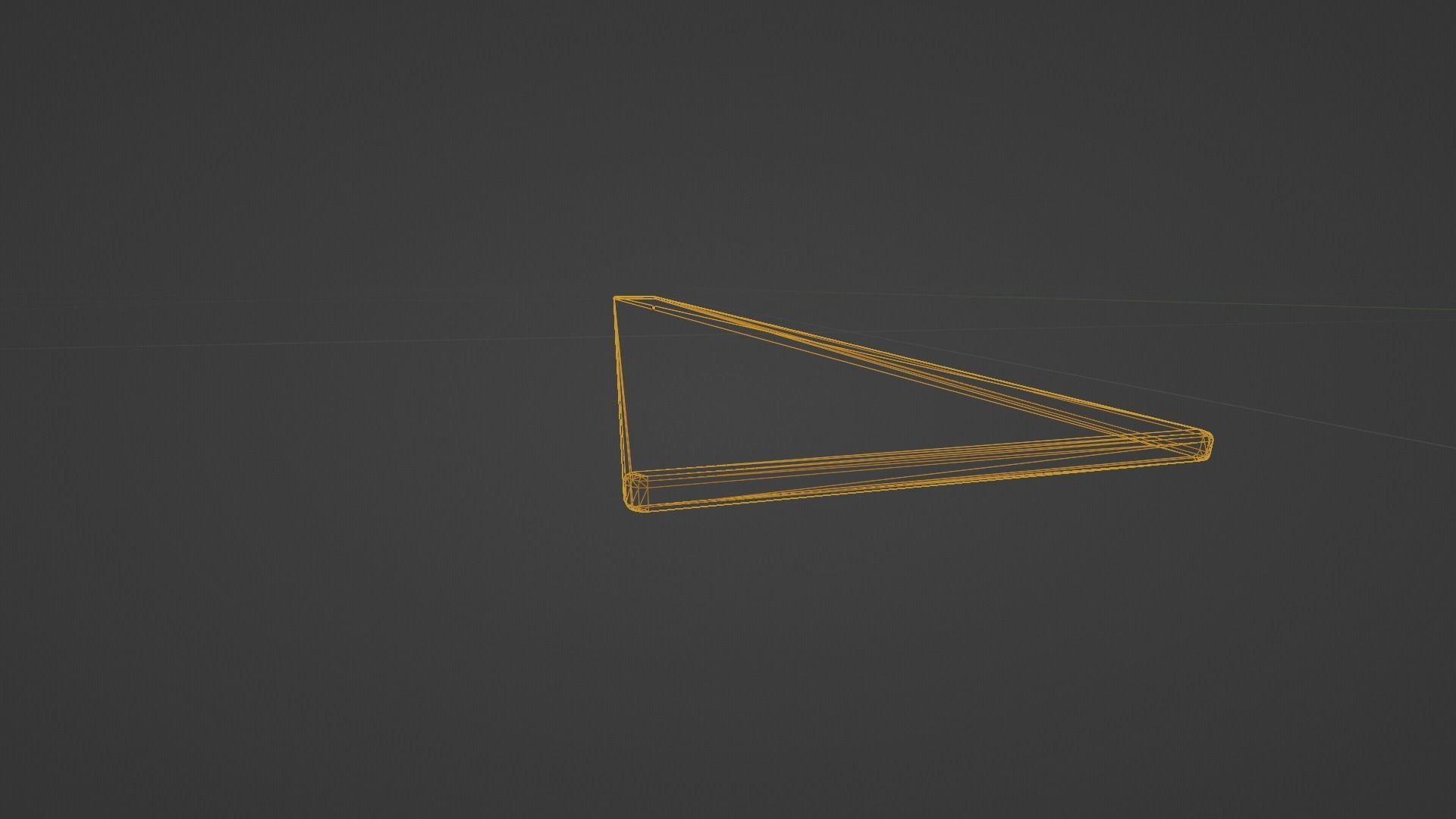 school ruler Low-poly 3D model_4