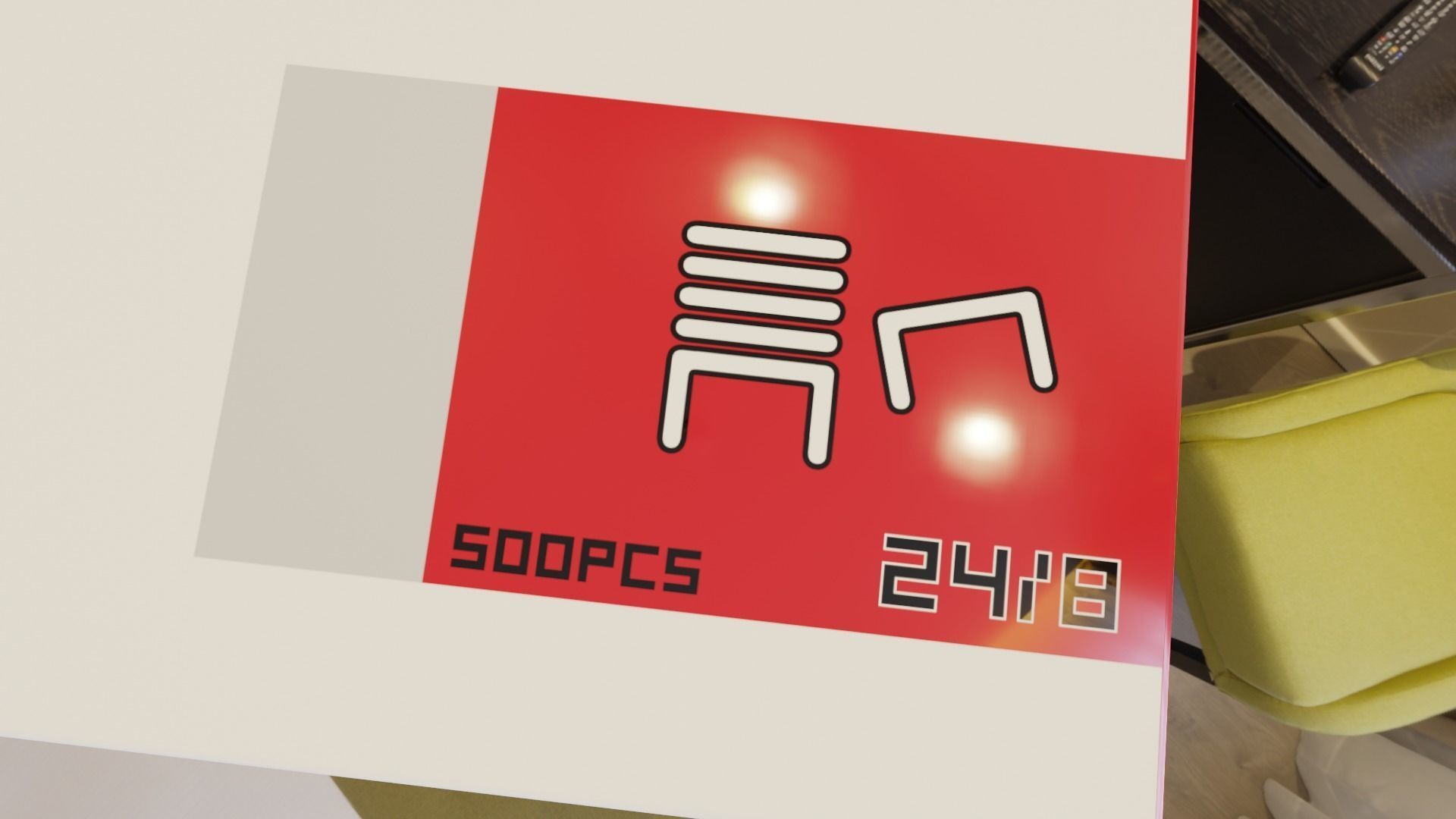 staples box 4k model Low-poly 3D model_2