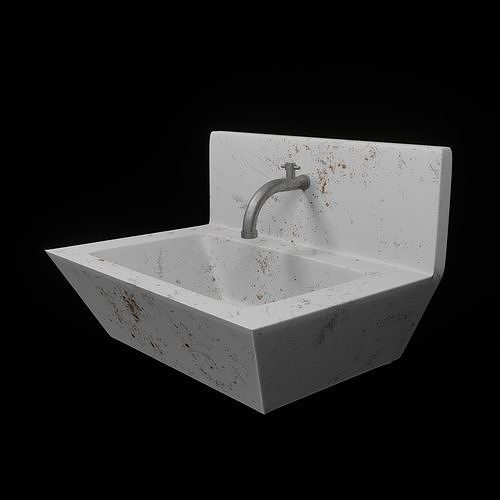 Old wash basin Free 3D model