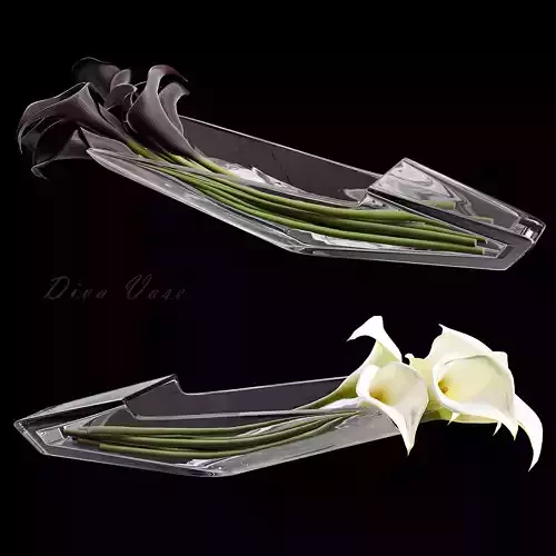 Vase Callas Baccarat 3D model