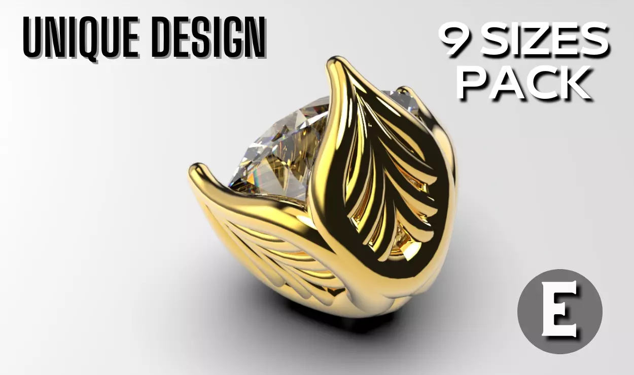 a package of engagement solitaire ring heads or stud earrings 3D print model