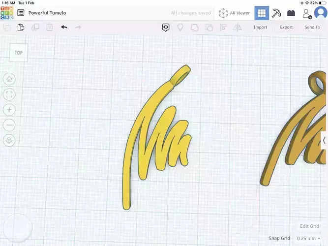 Abstract pendant stl file
