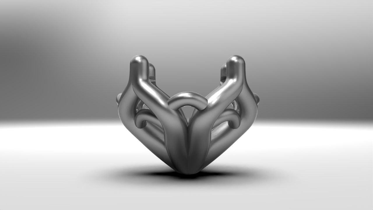 a package of engagement solitaire ring head or stud earrings 3D print model_15