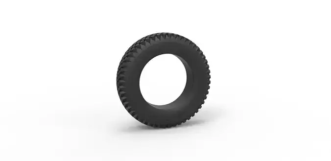 Military tire 4 Scale 1 to 10