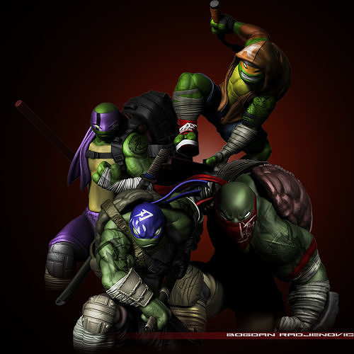 Teenage Mutants Ninja Turtles TMNT 3D print model