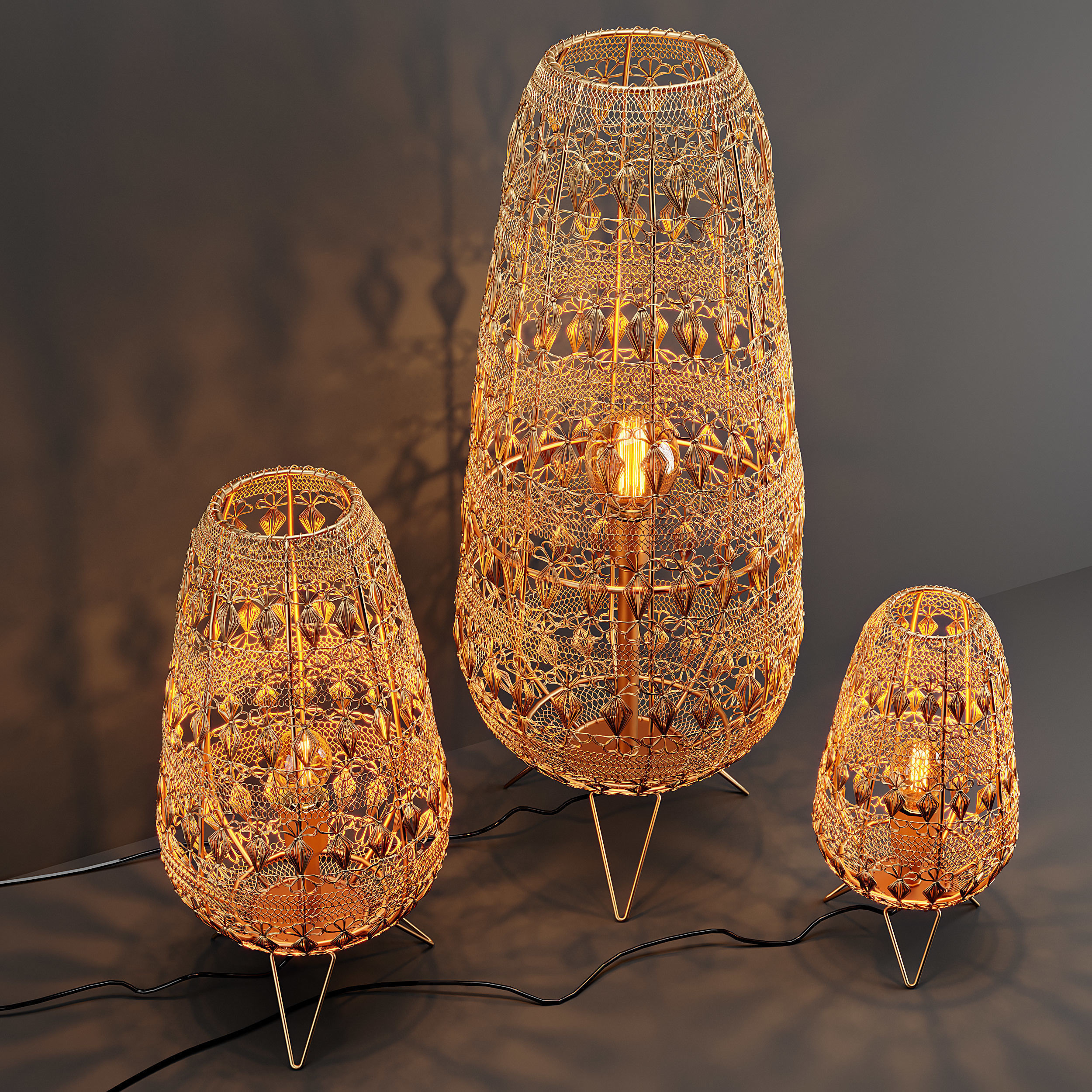 Filo table lamp Dutchbone 3D model_1