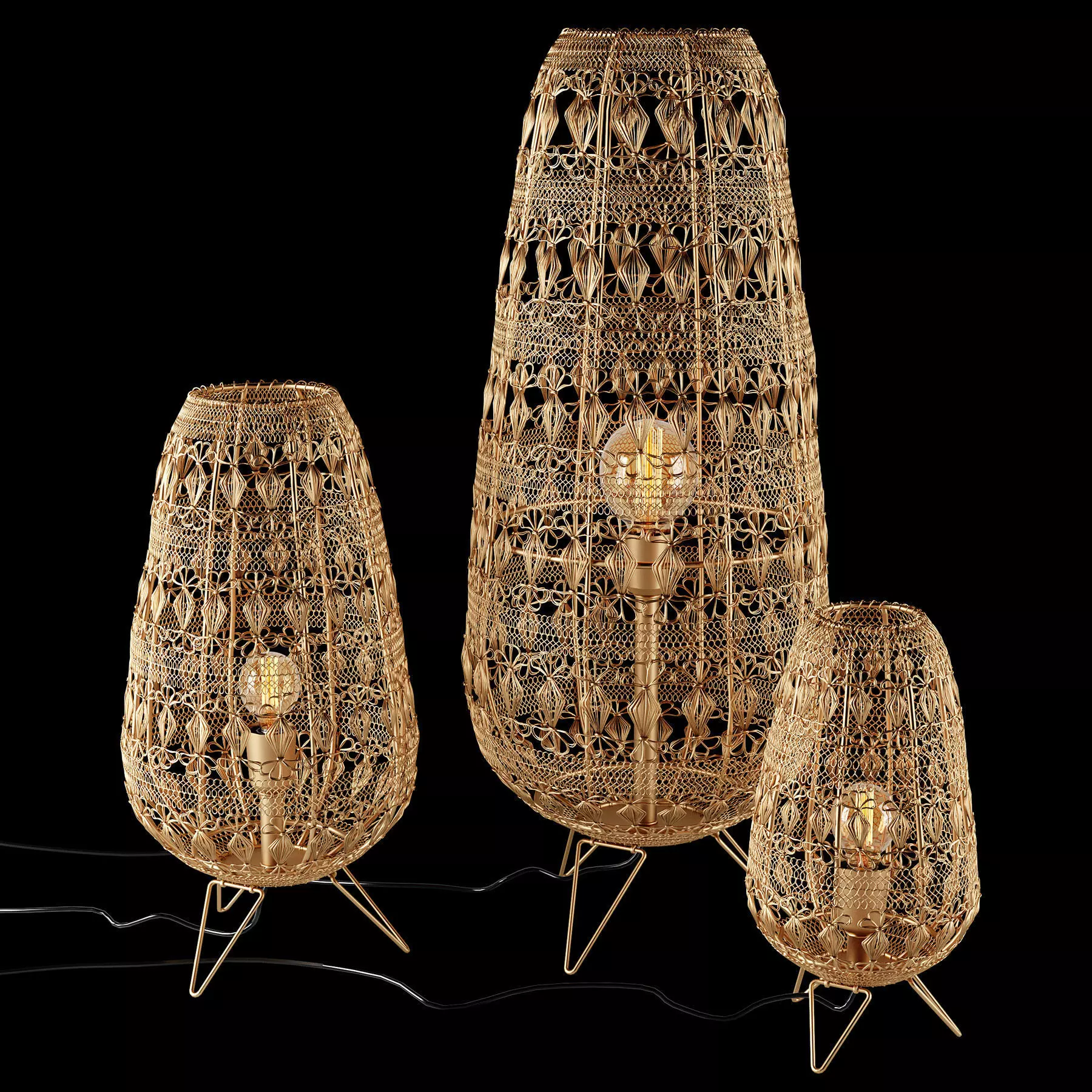 Filo table lamp Dutchbone 3D model_0