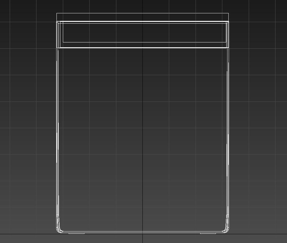 Desk with drawers steel legs 3D model_11