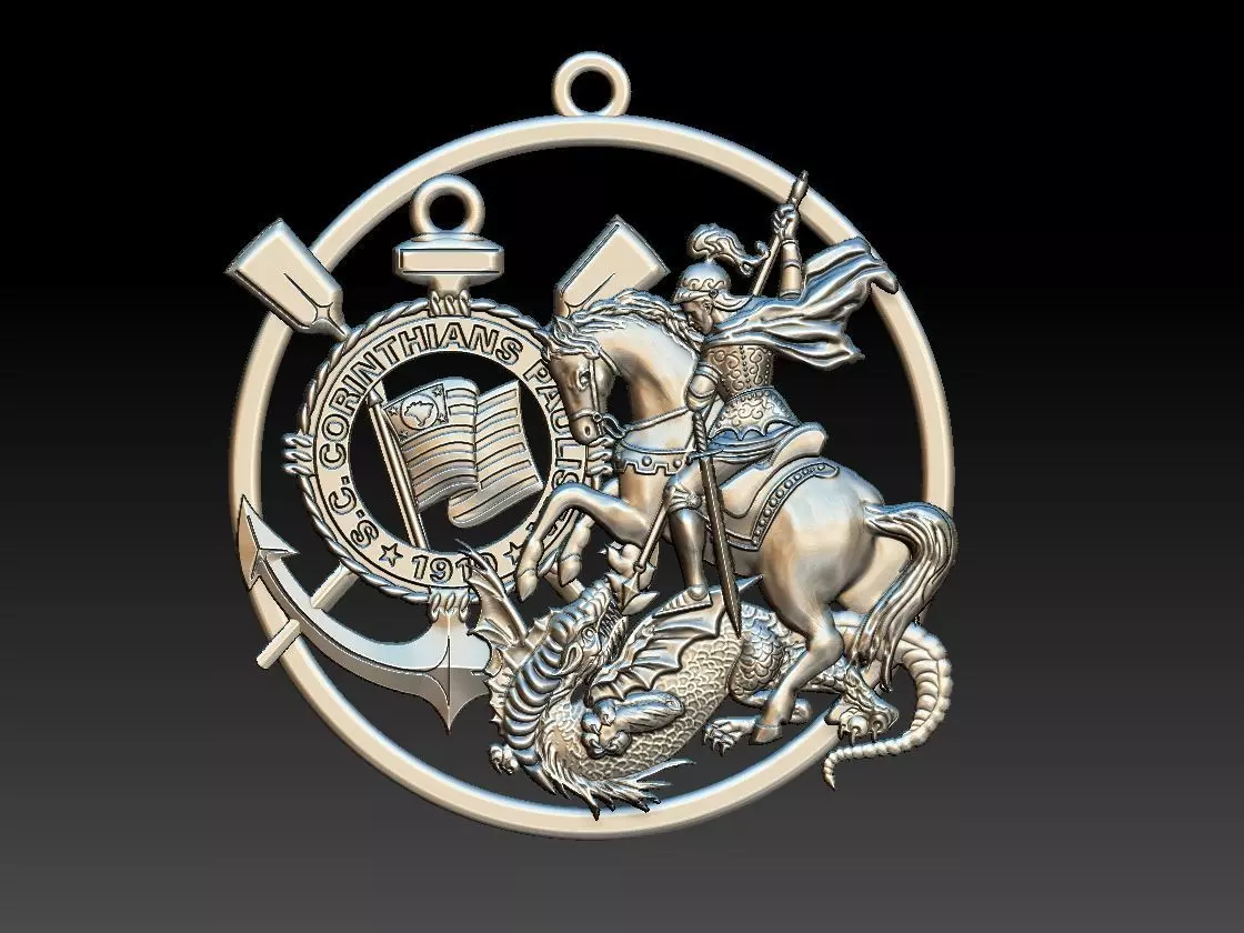 Corinthians Sao Jorge Saint George 3D print model