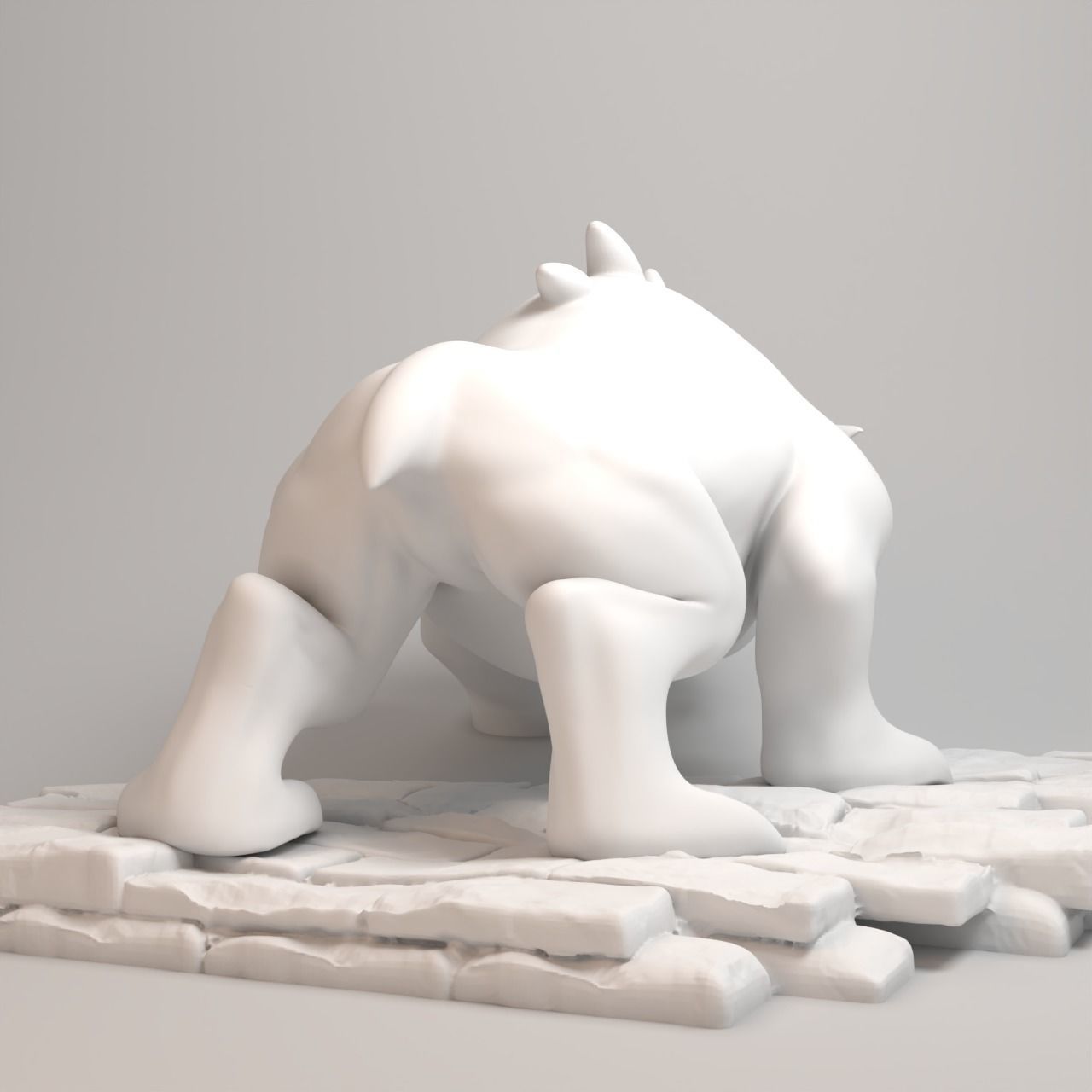 Gargoyles Collection - Bronx full figure 3D print model_12