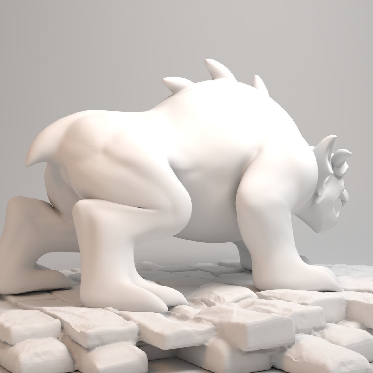 Gargoyles Collection - Bronx full figure 3D print model_11