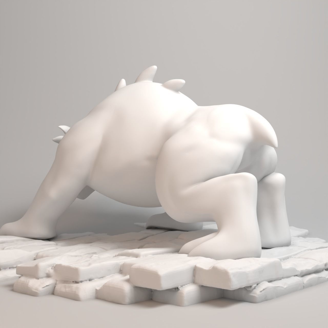 Gargoyles Collection - Bronx full figure 3D print model_13