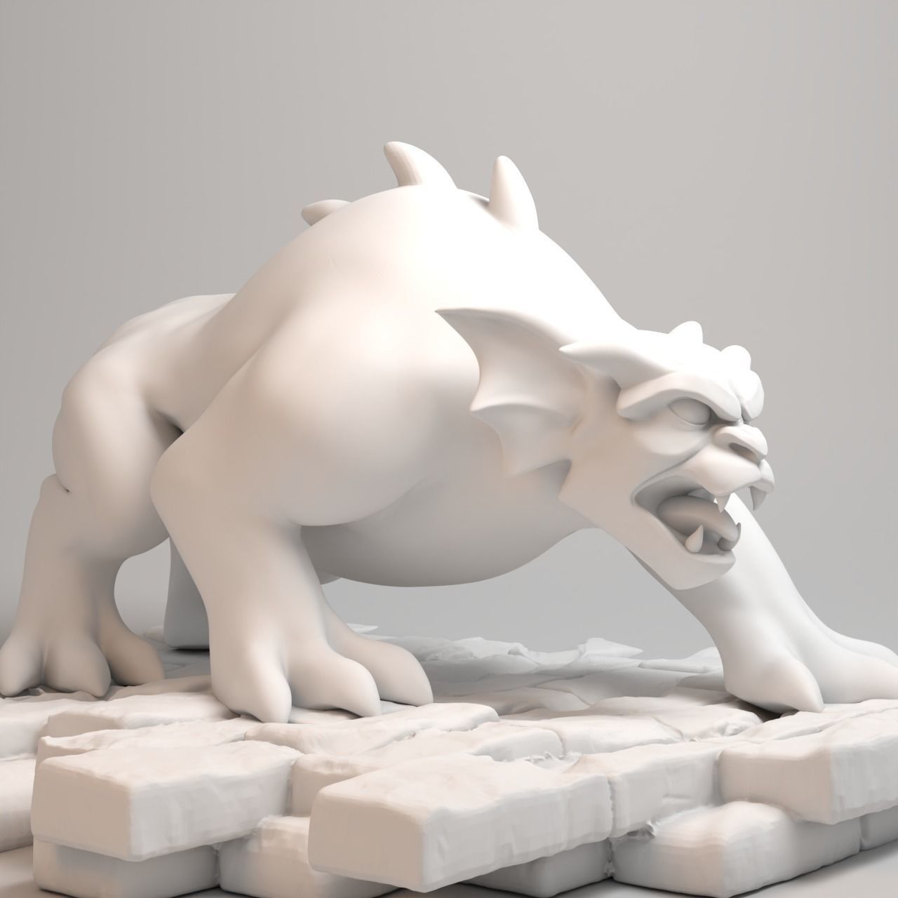 Gargoyles Collection - Bronx full figure 3D print model_10