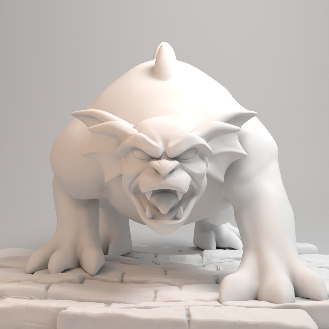 Gargoyles Collection - Bronx full figure 3D print model_8