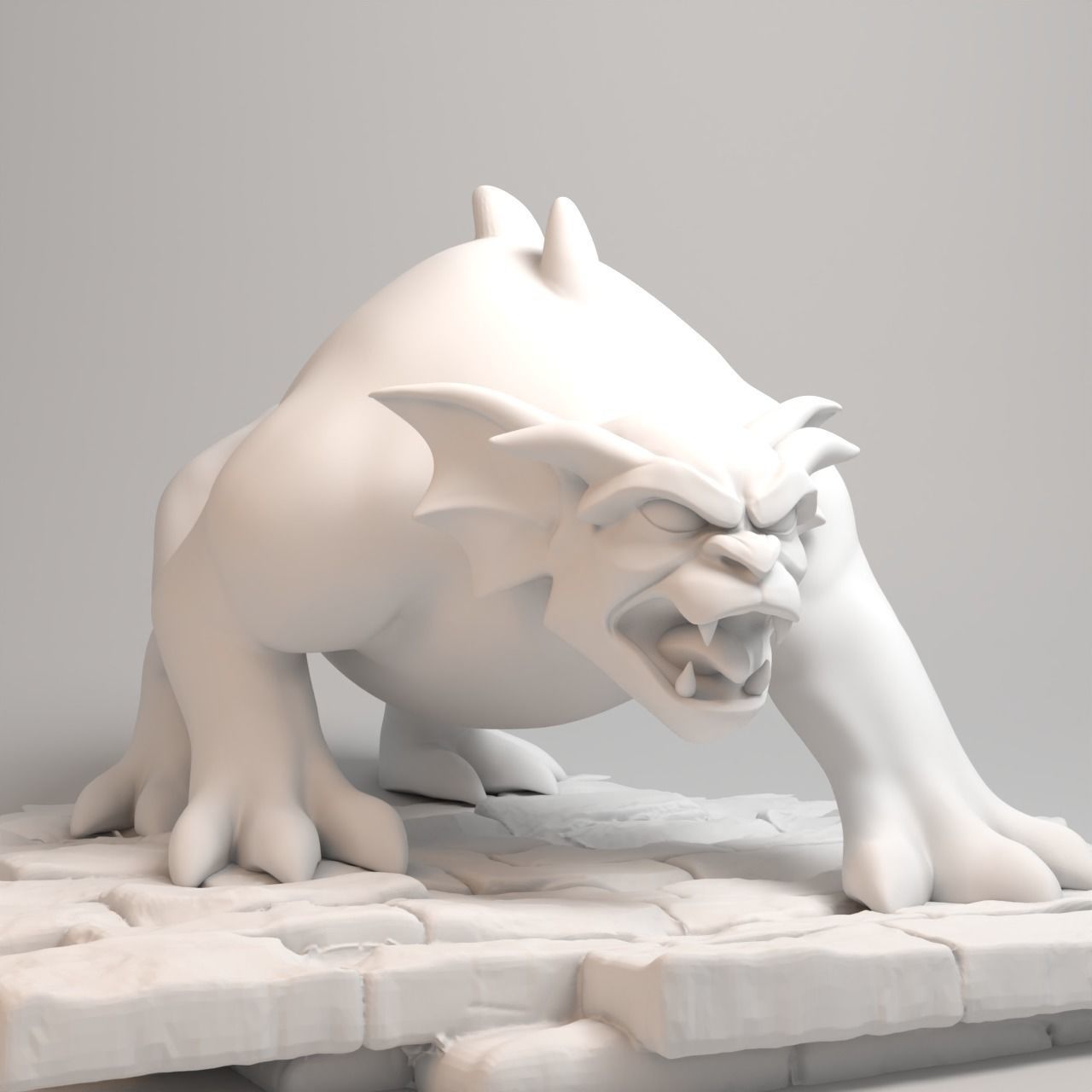 Gargoyles Collection - Bronx full figure 3D print model_9