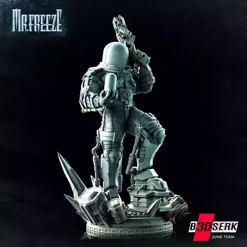 B3DSERK June Term Mr Freeze Sculpture  ready for printing 3D print model