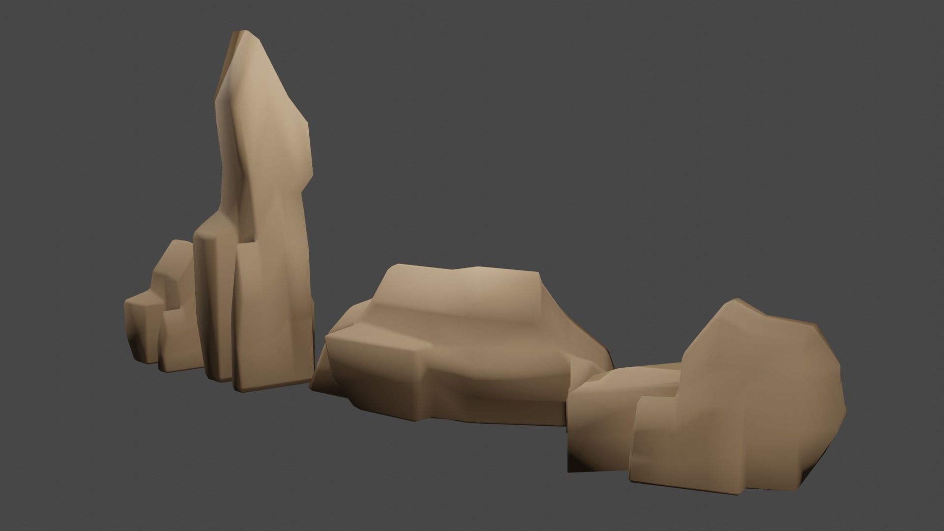 Concept Study-Tree-Plant-Stone-Pen-Alarm Clock1 Free low-poly 3D model_22