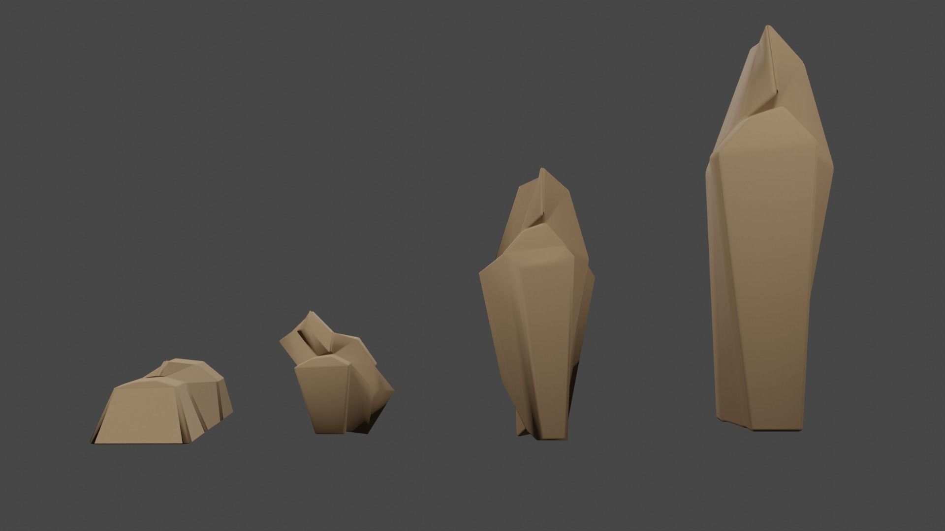Concept Study-Tree-Plant-Stone-Pen-Alarm Clock1 Free low-poly 3D model_34