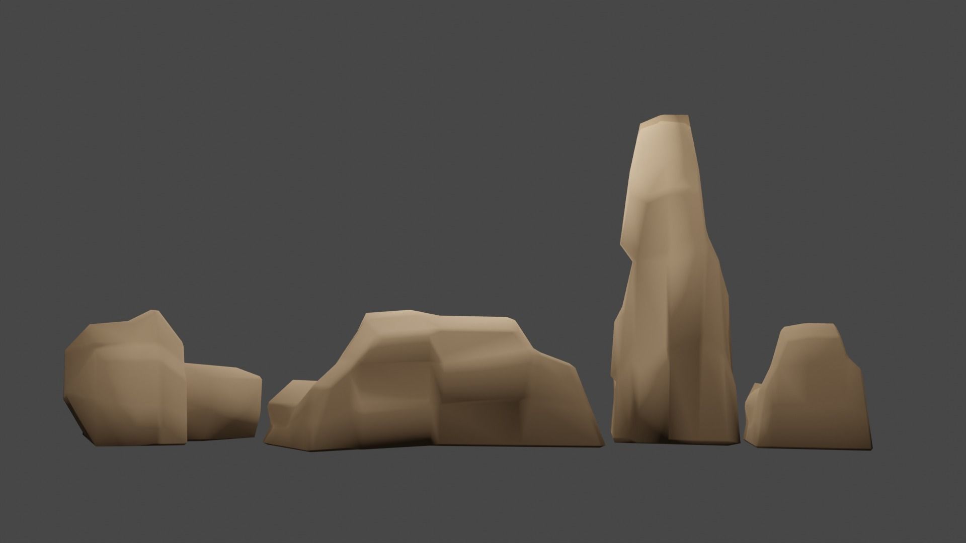 Concept Study-Tree-Plant-Stone-Pen-Alarm Clock1 Free low-poly 3D model_18