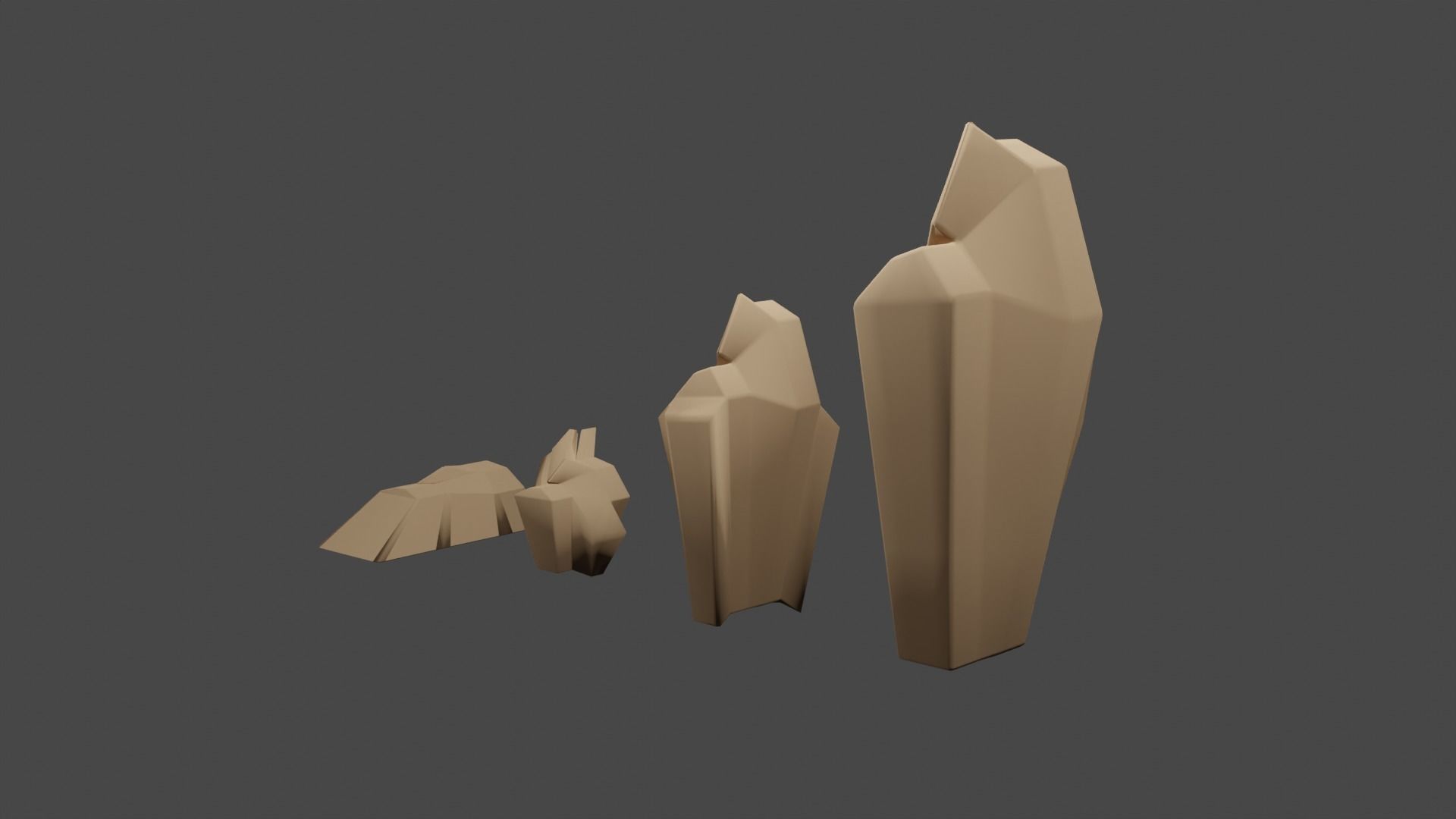 Concept Study-Tree-Plant-Stone-Pen-Alarm Clock1 Free low-poly 3D model_33