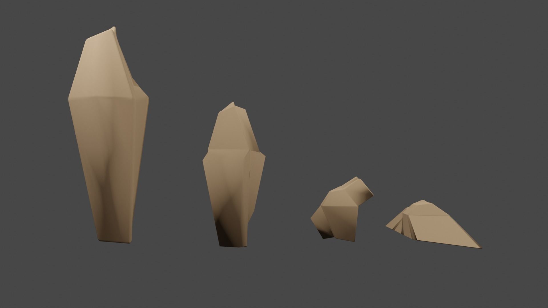 Concept Study-Tree-Plant-Stone-Pen-Alarm Clock1 Free low-poly 3D model_30