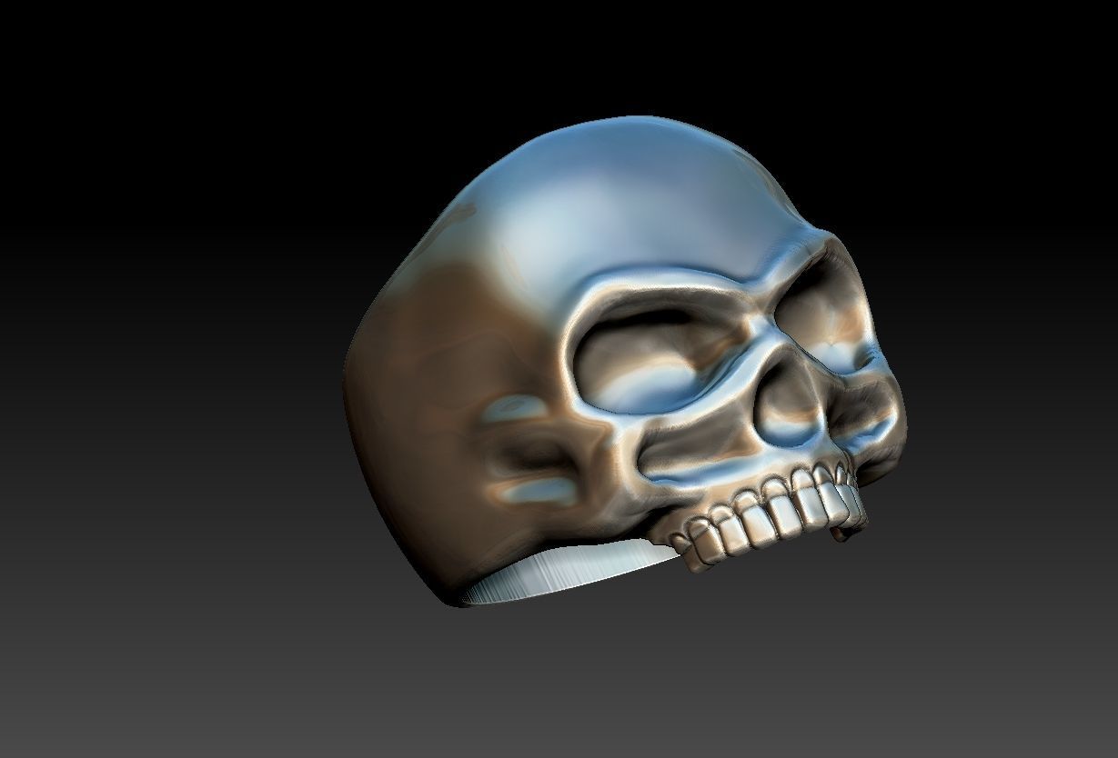 Skull ring Caveira - Guerreiro 3D print model_9